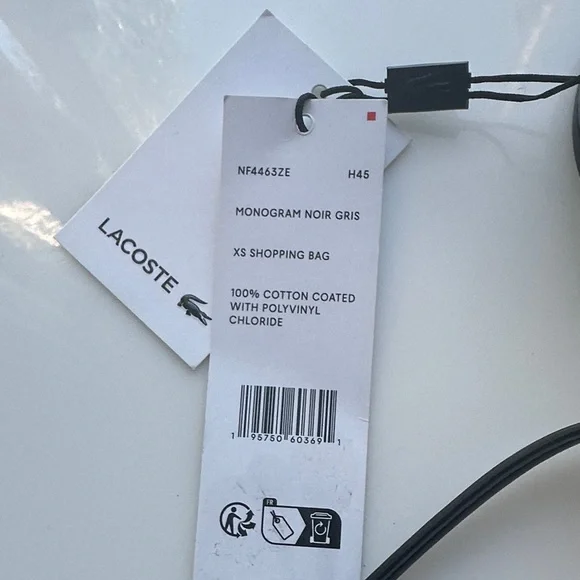 Lacoste Black Patterned Crossbody Bag - Picture 3 of 10